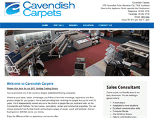 Tablet Screenshot of cavendishcarpets.co.nz